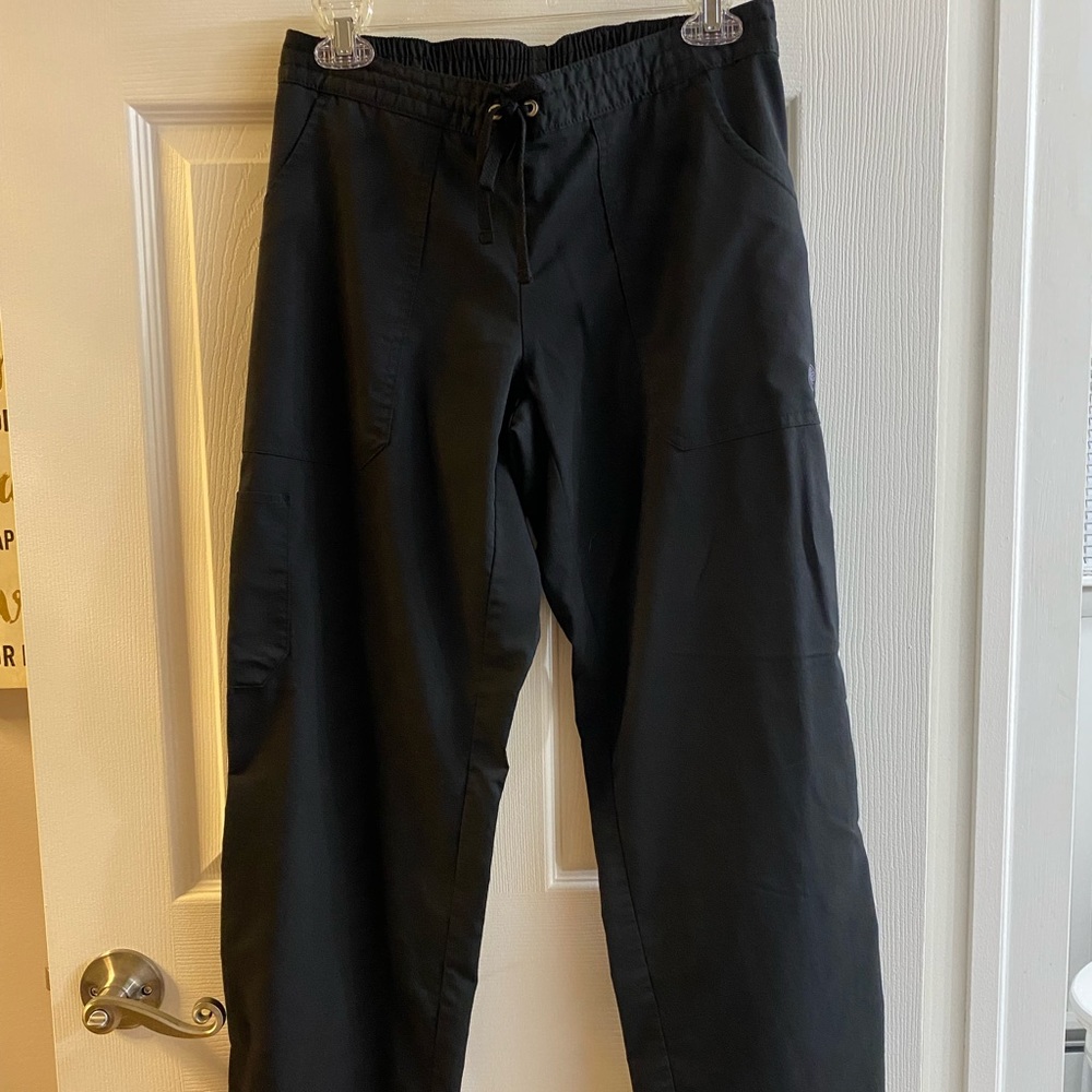 Healing Hands Purple Label black Scrub Pants Petite small